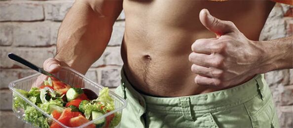 salade de légumes pour la puissance masculine
