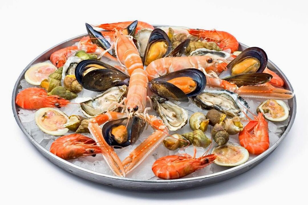 fruits de mer pour le pouvoir
